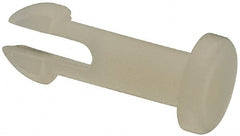 Made in USA - 0.096" Hole Diam, 0.4" OAL, Split Shank, Nylon Panel Rivet - 0.358" Length Under Head, 0.268" Material Thickness, 0.175" Head Diam - Exact Tooling