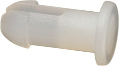 Made in USA - 0.128" Hole Diam, 0.365" OAL, Split Shank, Nylon Panel Rivet - 0.328" Length Under Head, 0.23" Material Thickness, 13/64" Head Diam - Exact Tooling