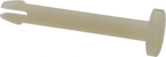 Made in USA - 0.165" Hole Diam, 1.365" OAL, Split Shank, Nylon Panel Rivet - 1.295" Length Under Head, 1-1/8" Material Thickness, 3/8" Head Diam - Exact Tooling