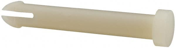 Made in USA - 1/4" to 1/4" Hole Diam, 1-7/8" OAL, Split Shank, Nylon Panel Rivet - 1-3/4" Length Under Head, 1.543" Material Thickness, 3/8" Head Diam - Exact Tooling