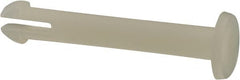 Made in USA - 0.12" Hole Diam, 7/8" OAL, Split Shank, Nylon Panel Rivet - 0.832" Length Under Head, 3/4" Material Thickness, 15/64" Head Diam - Exact Tooling