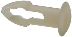 Made in USA - 3/16" Hole Diam, Keyhole Shank, Nylon Panel Rivet - 5/16" Material Thickness, 5/16" Head Diam - Exact Tooling