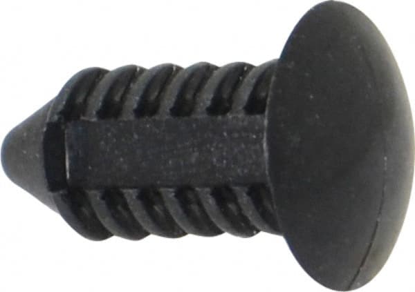 Made in USA - 3/16" Hole Diam, Ratchet Shank, Nylon Panel Rivet - Exact Tooling