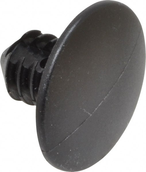 Made in USA - 1/4" to 1/4" Hole Diam, Ratchet Shank, Nylon Panel Rivet - 0.425" Length Under Head, 0.02" to 0.218" Material Thickness, 0.72" Head Diam - Exact Tooling