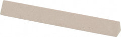 Value Collection - Three Square, Aluminum Oxide, Toolroom Finishing Stick - 4" Long x 1/2" Wide, Fine Grade - Exact Tooling