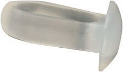 Made in USA - 0.085" to 0.09" Hole Diam, 0.217" OAL, Arrow Shank, Nylon Panel Rivet - 3/16" Length Under Head, 0.032" to 0.107" Material Thickness, 1/8" Head Diam - Exact Tooling