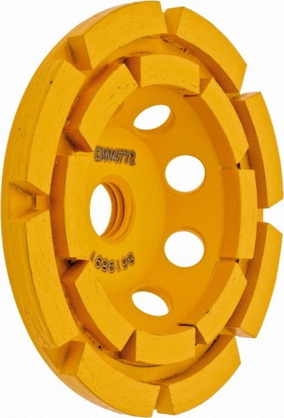DeWALT - 4" Diam, Surface Grinding Wheel - Diamond, 15,000 Max RPM - Exact Tooling