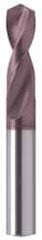 Guhring - 9/16" 130° Parabolic Flute Powdered Metal Screw Machine Drill Bit - FIREX Finish, Right Hand Cut, 56mm Flute Length, 111mm OAL, Cone Relief Point, Straight Shank - Exact Tooling