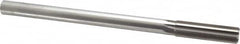 Made in USA - 0.6245" High Speed Steel 8 Flute Chucking Reamer - Straight Flute, 0.5615" Straight Shank, 2-1/4" Flute Length, 9" OAL - Exact Tooling