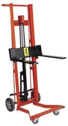 Wesco Industrial Products - 750 Lb Capacity, 54" Lift Height, Hydraulic Platform Base Manually Operated Lift - 54" Minimum Operating Height - Exact Tooling