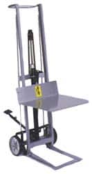 Wesco Industrial Products - 400 Lb Capacity, 54" Lift Height, Hydraulic Platform Base Manually Operated Lift - 54" Minimum Operating Height - Exact Tooling