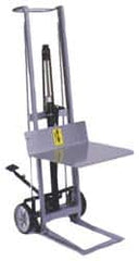 Wesco Industrial Products - 750 Lb Capacity, 54" Lift Height, Hydraulic Platform Base Manually Operated Lift - 54" Minimum Operating Height - Exact Tooling