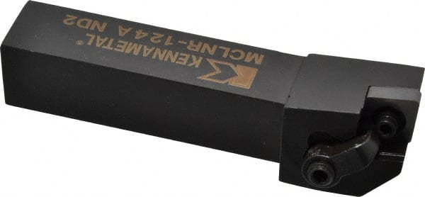 Kennametal - MCLN, Right Hand Cut, 5° Lead Angle, 3/4" Shank Height x 3/4" Shank Width, Negative Rake Indexable Turning Toolholder - 4" OAL, CN..43. Insert Compatibility, Series Kenloc - Exact Tooling