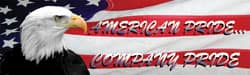 NMC - American Pride - Company Pride, 120 Inch Long x 36 Inch High, Safety Banner with Graphic - Graphic Shows Leaf, Polyethylene, English, Printed on 1 Side - Exact Tooling