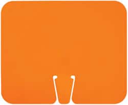 NMC - "Blank - No Legend", 10-1/2" Long x 12-3/4" Wide, Rigid Plastic Safety Sign - Rectangle, Use for Workplace/Safety - Exact Tooling