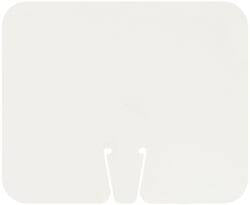 NMC - "Blank - No Legend", 10-1/2" Long x 12-3/4" Wide, Rigid Plastic Safety Sign - Rectangle, Use for Workplace/Safety - Exact Tooling