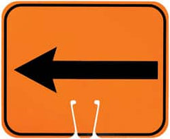 NMC - Left Arrow (Graphic), Plastic Fire and Exit Sign - 12-3/4" Wide x 10-1/2" High - Exact Tooling