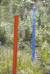NMC - Green Marking Post - 48" Overall Height - Exact Tooling