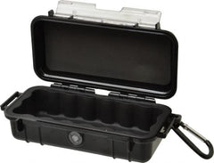 Pelican Products, Inc. - 3-7/8" Wide x 3-7/8" Deep x 2-7/16" High, Clamshell Hard Case - Black, Polycarbonate - Exact Tooling