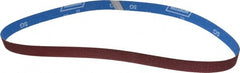 Norton - 1" Wide x 42" OAL, 80 Grit, Ceramic Abrasive Belt - Ceramic, Medium, Coated, Y Weighted Cloth Backing - Exact Tooling