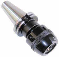 Collis Tool - CAT40 Taper Shank, 1-1/4" Hole Diam x 2.94" Nose Diam Milling Chuck - 4.52" Projection, 0.0002" TIR, Through-Spindle Coolant, - Exact Tooling