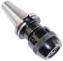 Collis Tool - CAT40 Taper Shank, 1-1/4" Hole Diam x 2.94" Nose Diam Milling Chuck - 4.52" Projection, 0.0002" TIR, Through-Spindle Coolant, - Exact Tooling