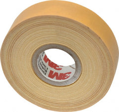 3M - 3/4" x 60', Yellow Cotton Cloth Electrical Tape - Series 2520, 8 mil Thick, 800 V/mil Dielectric Strength, 50 Lb./Inch Tensile Strength - Exact Tooling