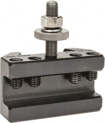 Aloris - Series BXA, #1X Turning & Facing Tool Post Holder - 10 to 15" Lathe Swing, 1-3/4" OAH, 3/4" Max Tool Cutting Size, 1-3/16" Centerline Height - Exact Tooling
