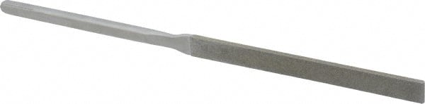 Strauss - 8-1/2" OAL Fine Equalling Needle Diamond File - 7/16" Wide x 7/64" Thick, 4-3/8 LOC, 91 Grit - Exact Tooling