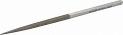 Strauss - 8-1/2" OAL Fine Square Needle Diamond File - 1/4" Wide x 1/4" Thick, 4-3/8 LOC, 91 Grit - Exact Tooling