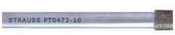 Strauss - 1/8" Head Thickness CBN Grinding Pin - 1/8" Shank Diam x 2" Shank Length, Medium Grade, 80 Grit - Exact Tooling