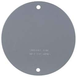 Cooper Crouse-Hinds - Electrical Outlet Box Aluminum Weatherproof Cover - Includes (2) Mounting Screw, (4) Closure Plugs, Gasket, Grounding Screw - Exact Tooling