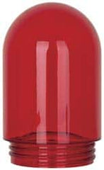 Cooper Crouse-Hinds - Prismatic Lens, Heat Resistant, Polycarbonate Fixture Globe - Red, UL 514A & UL Listed 1598 - Exact Tooling