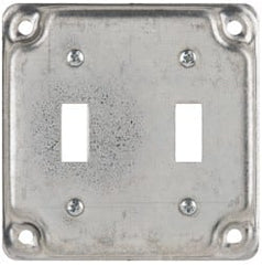 Cooper Crouse-Hinds - Electrical Outlet Box Steel Square Surface Cover - Exact Tooling