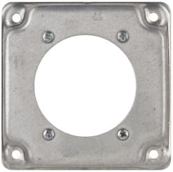 Cooper Crouse-Hinds - Electrical Outlet Box Steel Square Surface Cover - Exact Tooling