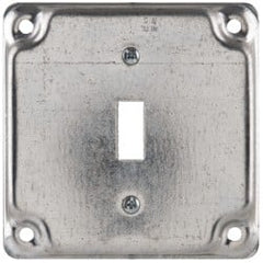 Cooper Crouse-Hinds - Electrical Outlet Box Steel Square Surface Cover - Exact Tooling
