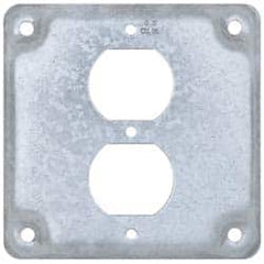 Cooper Crouse-Hinds - Electrical Outlet Box Steel Square Surface Cover - Exact Tooling