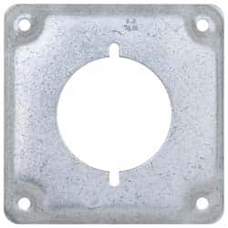 Cooper Crouse-Hinds - Electrical Outlet Box Steel Square Surface Cover - Exact Tooling