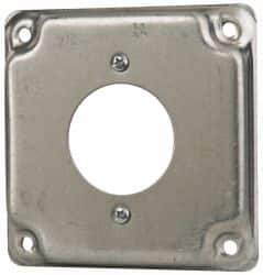 Cooper Crouse-Hinds - Electrical Outlet Box Steel Square Surface Cover - Exact Tooling