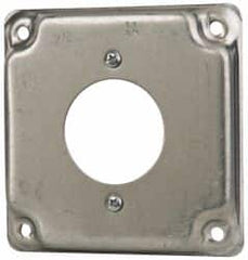 Cooper Crouse-Hinds - Electrical Outlet Box Steel Square Surface Cover - Exact Tooling