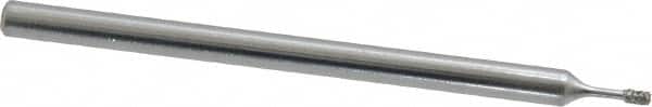 Strauss - Diamond (Abrasive) Grinding Pin - 1/8" Shank Diam x 2" Shank Length, Medium Grade, 80 Grit - Exact Tooling