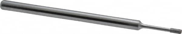 Strauss - 1/8" Head Thickness Diamond (Abrasive) Grinding Pin - 1/8" Shank Diam x 2" Shank Length, (170 Mesh Grit) - Exact Tooling