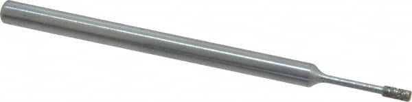 Strauss - 1/8" Head Thickness Diamond (Abrasive) Grinding Pin - 1/8" Shank Diam x 2" Shank Length, Medium Grade, 80 Grit - Exact Tooling