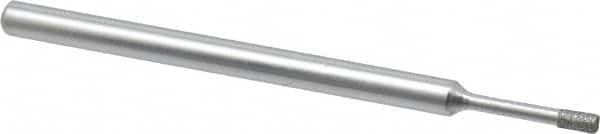 Strauss - 1/8" Head Thickness Diamond (Abrasive) Grinding Pin - 1/8" Shank Diam x 2" Shank Length, (170 Mesh Grit) - Exact Tooling