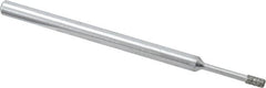 Strauss - 1/8" Head Thickness Diamond (Abrasive) Grinding Pin - 1/8" Shank Diam x 2" Shank Length, Medium Grade, 80 Grit - Exact Tooling