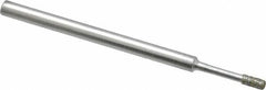 Strauss - 0.157" Head Thickness Diamond (Abrasive) Grinding Pin - 1/8" Shank Diam x 2" Shank Length, Medium Grade, 80 Grit - Exact Tooling