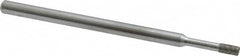 Strauss - 0.157" Head Thickness Diamond (Abrasive) Grinding Pin - 1/8" Shank Diam x 2" Shank Length, (170 Mesh Grit) - Exact Tooling