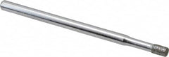 Strauss - 0.11" Head Diam x 0.157" Head Thickness Diamond (Abrasive) Grinding Pin - 1/8" Shank Diam x 2" Shank Length, Fine Grade, 120 Grit - Exact Tooling
