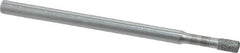 Strauss - 0.11" Head Diam x 0.157" Head Thickness Diamond (Abrasive) Grinding Pin - 1/8" Shank Diam x 2" Shank Length, Medium Grade, 80 Grit - Exact Tooling