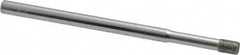 Strauss - 1/8" Head Diam x 0.157" Head Thickness Diamond (Abrasive) Grinding Pin - 1/8" Shank Diam x 2" Shank Length, Fine Grade, 120 Grit - Exact Tooling